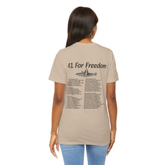 41 For Freedom FBM Fleet Ballistic Missile Submarine Unisex Jersey Short Sleeve Tee