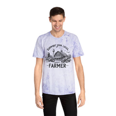 Support Your Local Farmer Graphic Unisex Color Blast T-Shirt