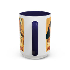 Mug - Vintage He Joined The Submarine Service Unique Tri Panel Image Accent Coffee Mug (11, 15oz)