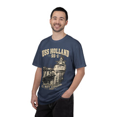 USS Holland SS-1 Submarine Vintage Graphic T-Shirt — Navy History Tee