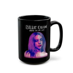 Billie Eilish Graphic - Black Mug (11oz, 15oz)