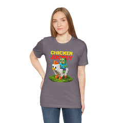 Video Game Chicken Jockey Tee - Unisex Short Sleeve T-Shirt