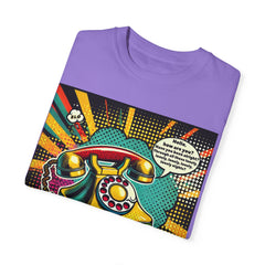 80s Music Telephone Line - Graphic Comfort Colors Garment Dyed Shirt