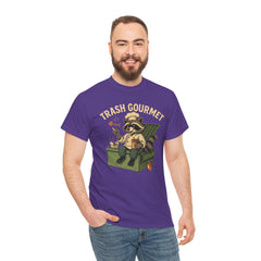Trash Gourmet Unisex Heavy Cotton Tee, Funny Graphic T-Shirt, Quirky Casual Wear, Unique Gift for Food Lovers, Eco-Friendly Apparel