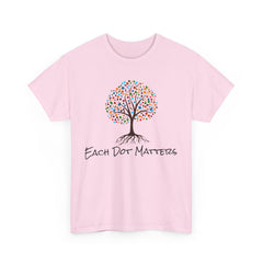 EACH DOT MATTERS Tree Unisex Heavy Cotton Tee / International Dot Day / Happy Dot Day / Teachers / Children / Elementary School