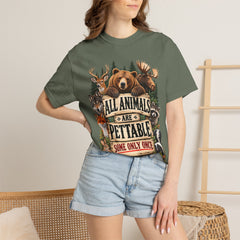 All Animals Are Pettable T-Shirt – Funny Animal Lover Wildlife Design