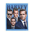 Harvey Specter - Velveteen Plush Blanket | Suits TV Show | Fan Gift | Lawyer Gift | Gift For Him | Gift For Her | Pop Culture \ Comfy Gift