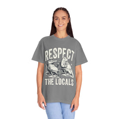 Alligator and Manatee Respect the Locals T-Shirt — Vintage Beach Vibes Graphic Tee