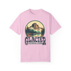 Glacier National Park Graphic, Comfort Colors Soft Relaxed Fit Unisex Garment-Dyed T-shirt