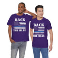 BACK THE BLUE Flag, Graphic Unisex Short Sleeve Tee