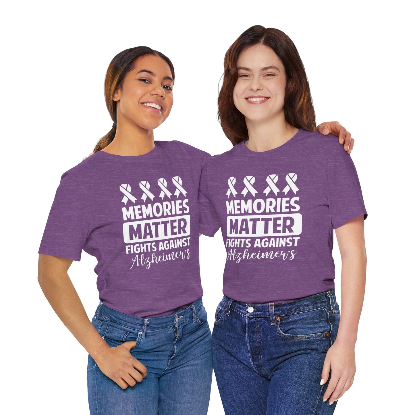 MEMORIES MATTER Fights Against Alzheimers- Unisex Jersey Short Sleeve Tee