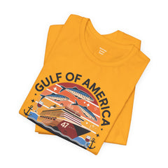 Gulf of USA Courtesy of 47 Graphic Unisex Jersey Tee