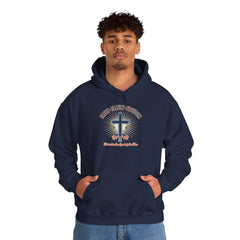 Faith & Freedom Cross Hoodie | Patriotic, Faith-Based July 4th Vintage Americana