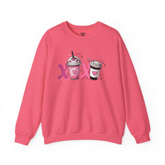 Woman's Love Coffee Valentine -  Unisex Heavy Blend™ Crewneck Sweatshirt