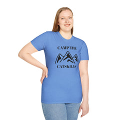 Camp The Catskillsi Unisex Softstyle T-Shirt  Catskill Mountains New York