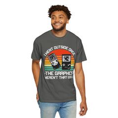 Retro Gamer Unisex T-Shirt - "I Went Outside Once"