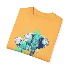Elephants Graphic  Garment-Dyed T-shirt
