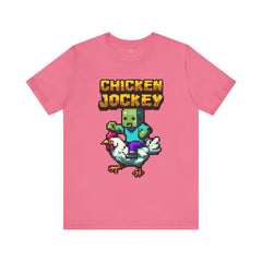 Video Game Chicken Jockey Tee - Unisex Short Sleeve T-Shirt