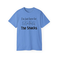 I'm Just Here For the Snacks Mahjong Tiles Unisex Ultra Cotton Tee / See our matching Coffee Mugs