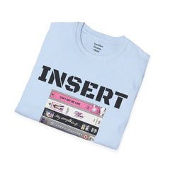 THE 80S VHS Tape Stack  - Unisex Softstyle T Shirt