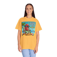 Keep Calm And Kidney On Graphic Unisex Garment-Dyed T-shirt