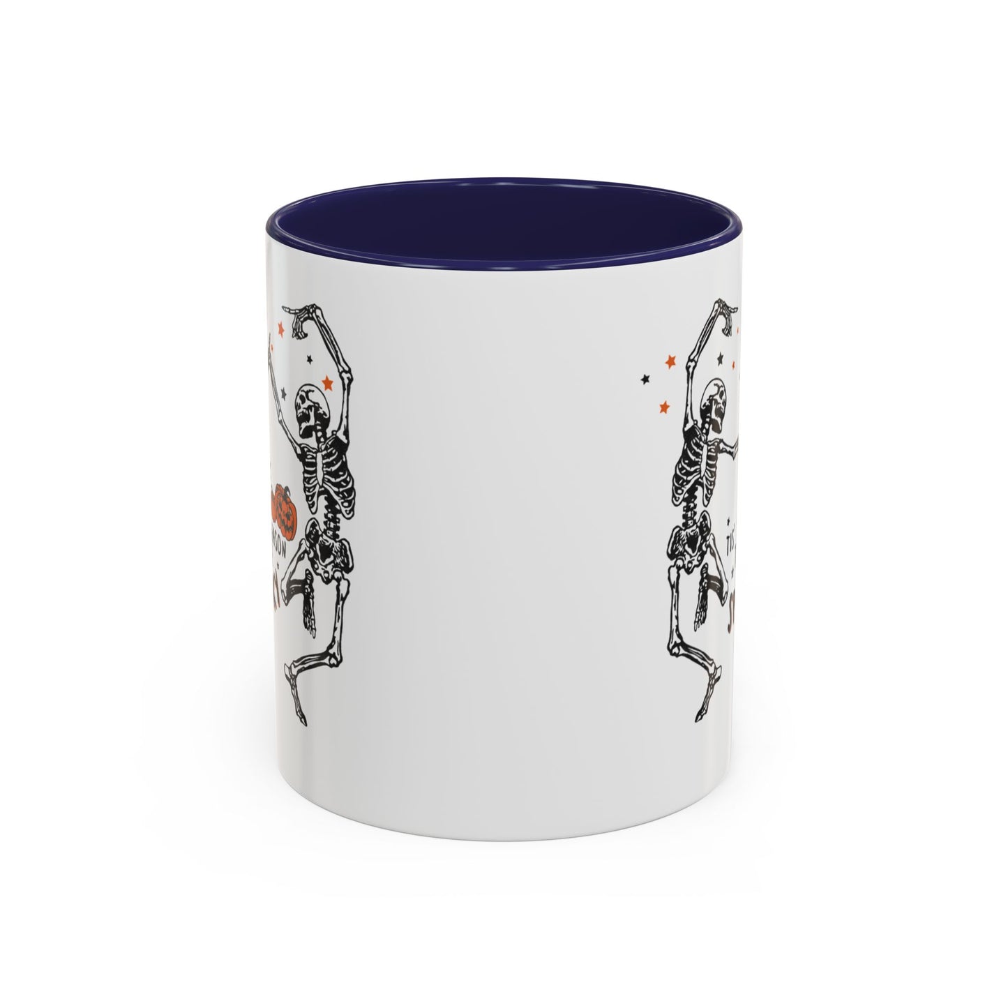 Who wants to Dance? Tis The Season White Ceramic Dancing Skeletons Mug