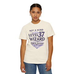 Level 37 Wizard T-Shirt — "Not a Nerd" THAC0 Survivor D&D Gamer Tee