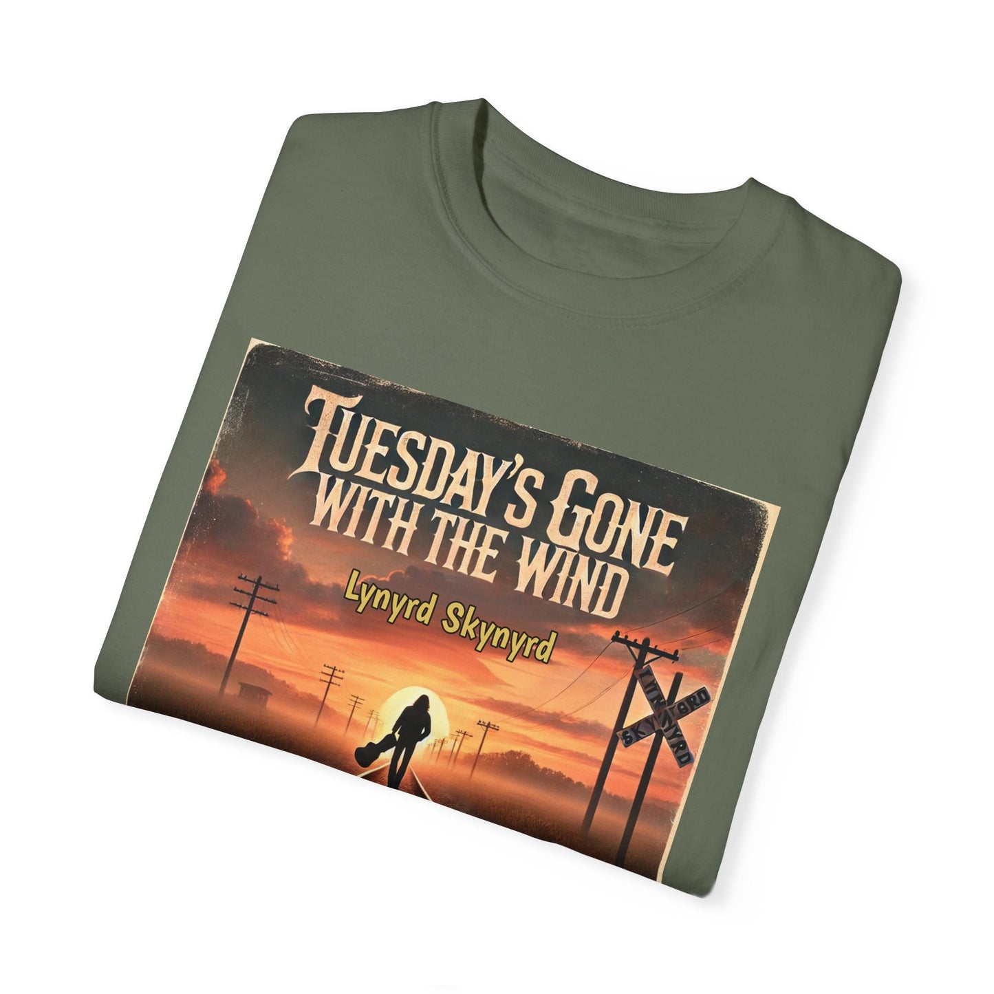 Music Lynyrd Skynyrd Inspired Tuesdays Gone Graphic - Unisex Comfort Colors Shirt