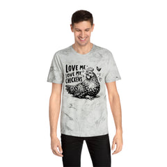 Love Me Love My Chickens Graphic Unisex Color Blast T-Shirt