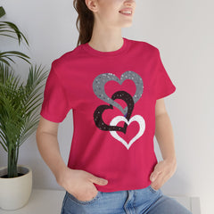 Triple Heart Design Tee