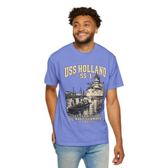 USS Holland SS-1 Submarine Vintage Graphic T-Shirt — Navy History Tee