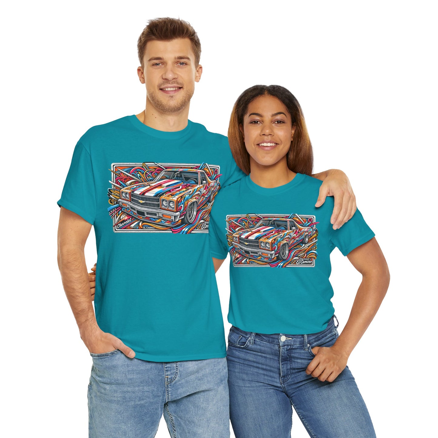 Graffiti Mania Chevrolet El Camino Graphic - Unisex Heavy Cotton Tee