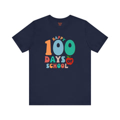 100 DAYS OF SCHOOL - Unisex Jersey Short Sleeve Tee | Elementary School Holiday, Gift For Her, Gift For Him, Teacher Shirt, Classroom Shirt