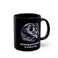 Border Collie Black Mug (11oz, 15oz), Brewing Pawsitivity In Every Cup