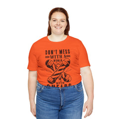 Funny Woman Barber Unisex Tee, Don't Mess with a Shears Shirt