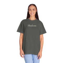 Shalom Graphic Tee - Jewish Quiet Faith A quiet expression of peace that works in every direction - Jewish Quiet Faith