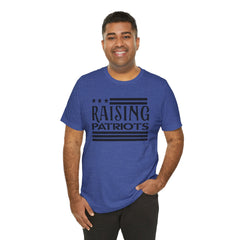 Raising Patriots Tee – Americana Stars & Stripes Family Pride T-Shirt