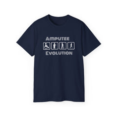 Amputee Evolution T-Shirt | Limb Loss Awareness Prosthetic Gift Unisex Tee