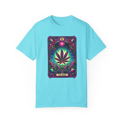 TAROT CARD WEED T Shirt, Vintage Style tee, Marijuana Leaf Graphic Tee, Weed Lover, Smoke Cannabis tee, Relaxed Fit tee, Stoner Lifestyle