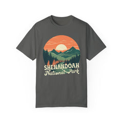 Shenandoah National Park Graphic, Comfort Colors Soft Relaxed Fit Unisex Garment-Dyed T-shirt