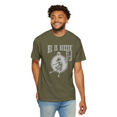 He Is Rizzin' Vintage Playing Basketball Shirt  -  Unisex T Shirt