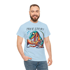 True Story Amputee Dinosaur Humor - Unisex Garment-Dyed T-shirt