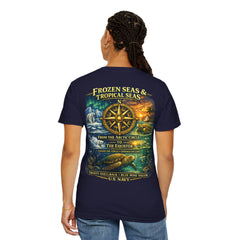 Navy "Frozen Seas & Tropical Seas" T-Shirt — U.S. Navy Blue Nose and Shellback Tribute