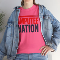 Amputee Nation Unisex Heavy Cotton Tee, Support Shirt, Gift for Amputees, Awareness Apparel, Casual Comfort Wear