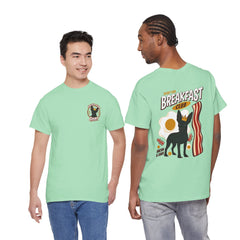 Breakfast Club Dog T‑Shirt — Retro Bacon & Eggs Graphic Tee