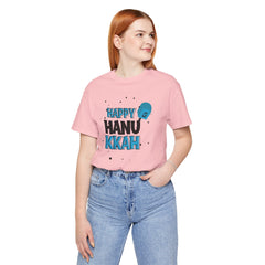 Happy Hanukkah Dreidel- Unisex Jersey Short Sleeve Tee