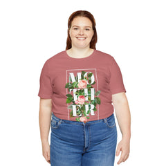 Floral Tee - Unisex Jersey Short Sleeve Tee - Mother In The Flowers, Positive Vibes