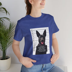 K9 Mugshot Personalized with your Dog T-Shirt