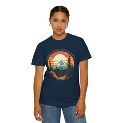Mount Rainier National Park Graphic, Comfort Colors Soft Relaxed Fit Unisex Garment-Dyed T-shirt