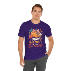 Fall Vibes Teacher Life T-Shirt